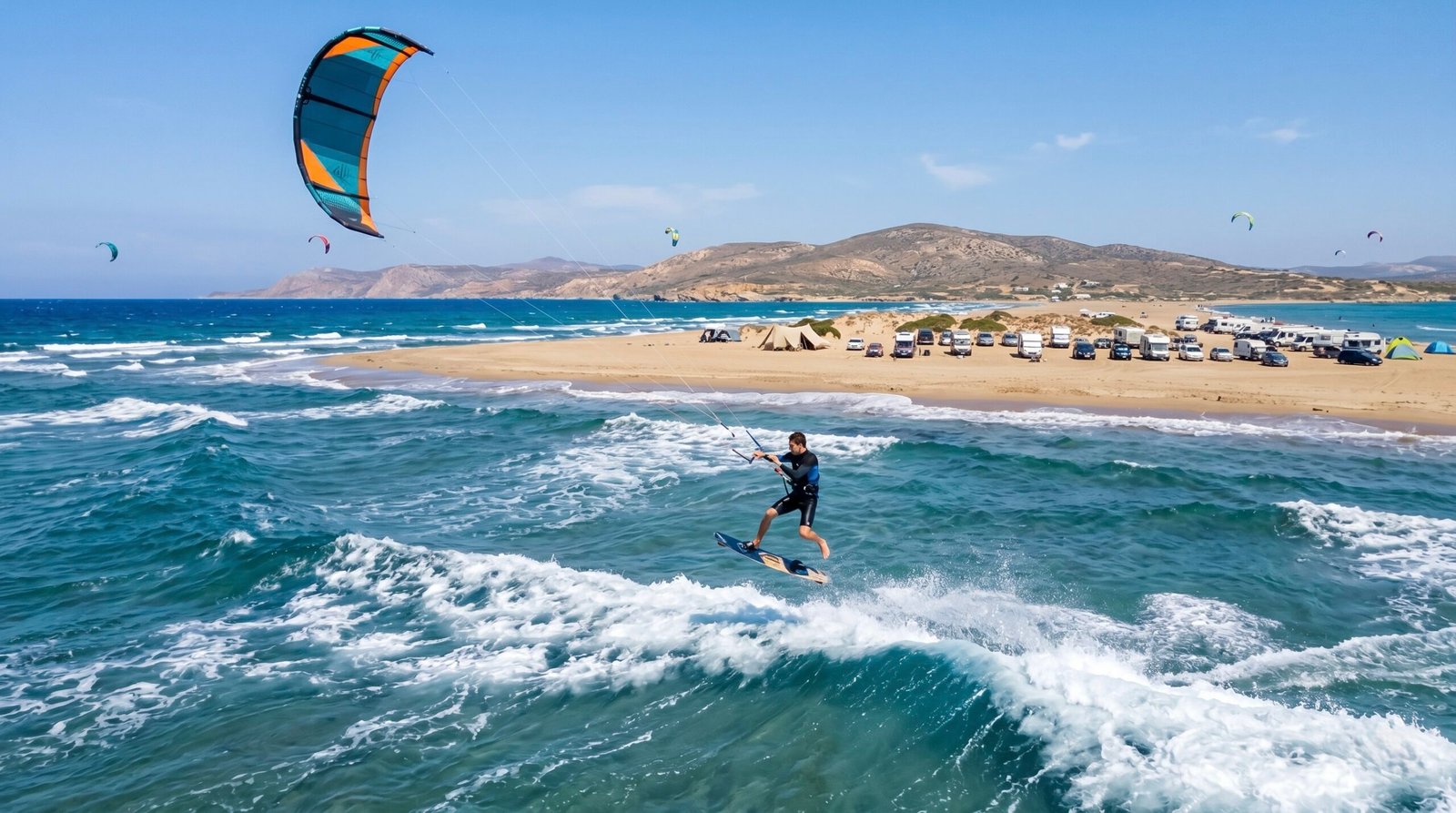 Kitesurfing in Rhodes Greece